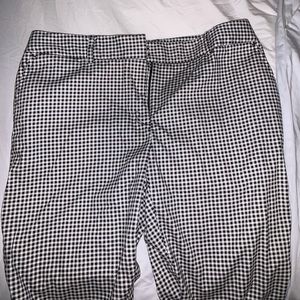 Work pants black and white